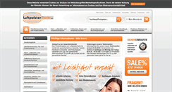 Desktop Screenshot of luftpolstermarkt.de