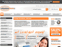 Tablet Screenshot of luftpolstermarkt.de
